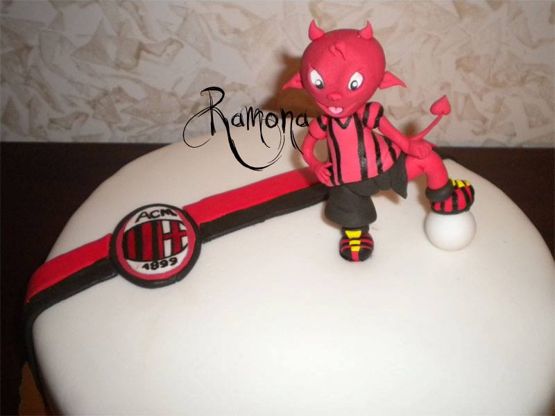 Torta  con  tema del Milan