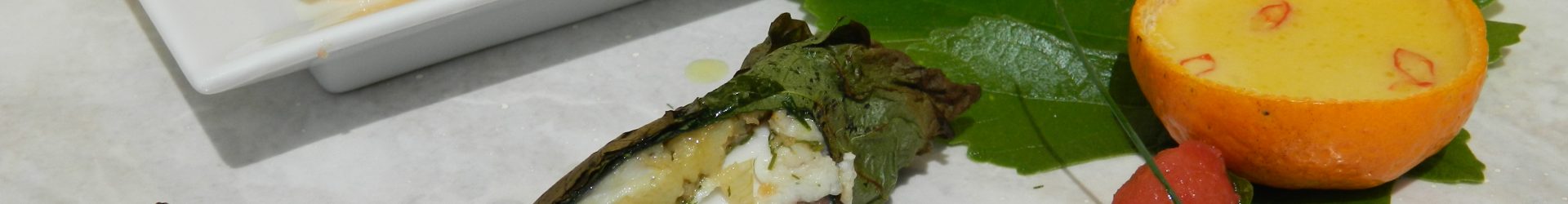 Sgombro “all’Archestrato” insalata di arance e succo di mandarino